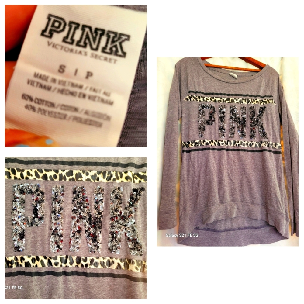 VS Pink Long Sleeve Top